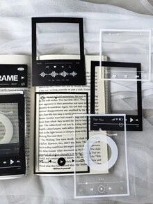1 Pack 15pcs Vintage Movie Music Photo Frame PET Stickers, DIY Scrapbook Decoration - Multiple Styles - View 5