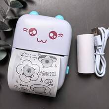 Mini Impresora de Pegatinas, Impresora Térmica Portátil con Rollos de Papel Mini, Impresión sin Tinta, Compatible con iOS y Android, Corte Libre, Compacta y Portátil, Adecuada para Imprimir Notas, Imágenes, Etiquetas, Notas Adhesivas, Regalo Perfecto para Amigos y Familia - Multicolor - Ver 12