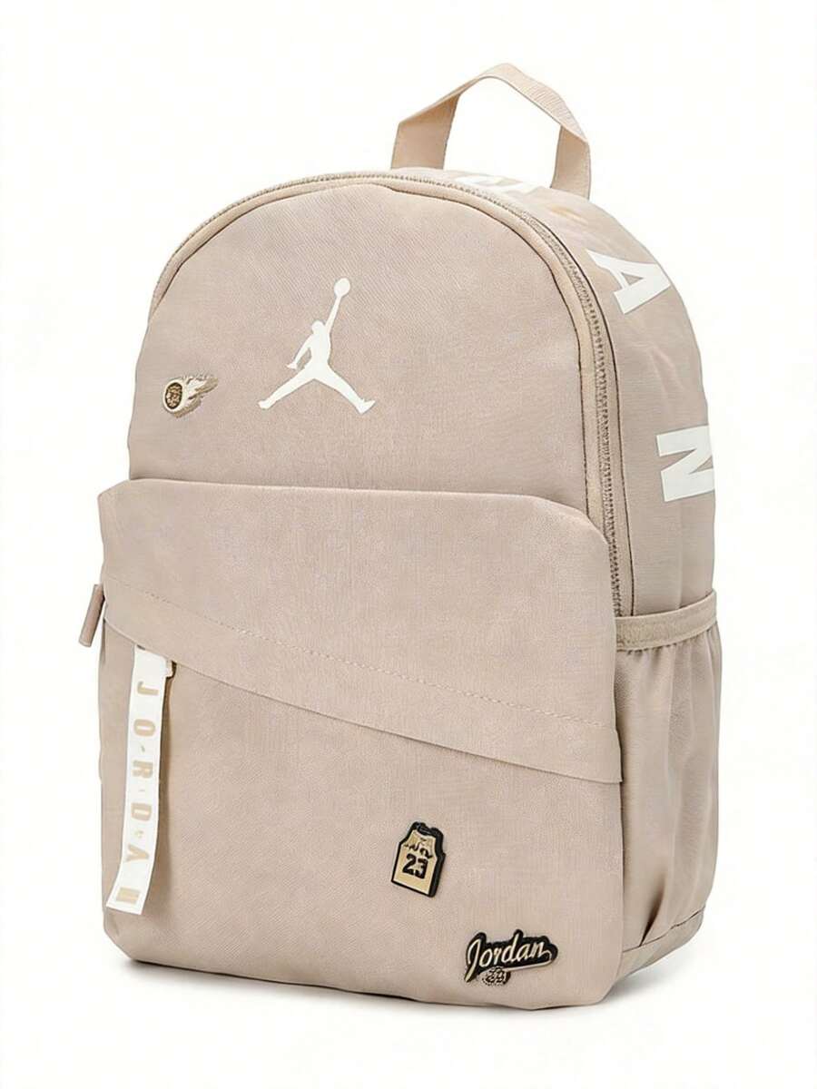 Nike 2026 Summer New Lightweight Outdoor Backpack With Badge Decoration For Men And Women JD2633034PS-001 - Khaki - View 1