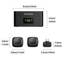 HITOZON Professional Wireless Lavalier Microphone Compatible With Iphone//Android – Plug & Play, 30H Battery With Charging Case, Intelligent Noise Cancellation For Video Recording, Vlogging & Live Streaming - View 7