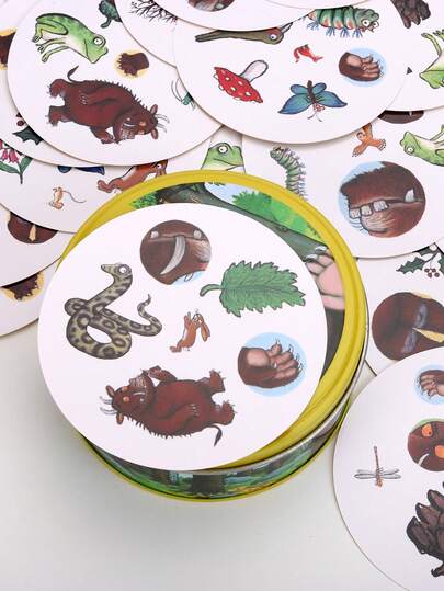 30 Peças Cartões de Jogo de Tabuleiro com Padrão de Animal Vaca - Demonstra Agilidade, Inteligência e Percepção Visual, Traz Diversão Máxima para Reuniões de Festa Jogo de Cartões de Correspondência