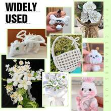 White Encrypted Pipe Cleaner Sticks, Creative Handmade DIY Party Decoration, Includes Iron Wire Buds, Suitable For Classroom Decoration, Office Supplies, World Cup Handmade Decoration, Home Decor, Graduation Gifts, Friends Gifts - Multicolor - View 10