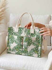 1pc Tote Bag Multi-Scenario Universal Extra Large Capacity Ultra-Lightweight Portable Versatile Practical Fun Pattern Print Large Capacity Crossbody Mommy Bag Multiple Pockets Detachable Shoulder Strap 2026 New Highly Attractive Daily Handbag - Multicolor - View 8