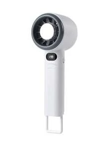 AOYI 1pc Rechargeable Lithium Battery Digital Display Portable Handheld Mini Fan With 199-Speed Adjustment And USB Charging Cable - Multicolor - View 13