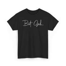 But God Faith Christian Inspirational Shirt Prayer Humor Religious Gift Going Out Tops Tops Summer T Shirts - White - View 3