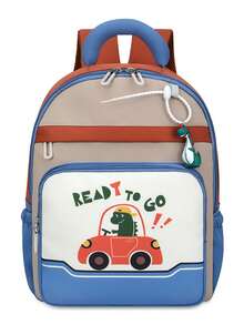 1pc Lightweight Burden-Reducing Children's Backpack, 2026 New Cute Cartoon Unisex Kindergarten School Bag - A - View 16