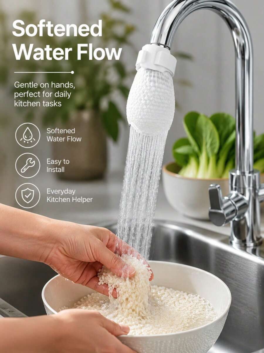 10/30pcs Faucet Filter Cotton Bags, Universal Size Faucet Filter With Adjustable Strap, High Density Filtration Cotton Bag, Makes Drinking Water Cleaner, Kitchen Water Filtration Essential - A - View 1