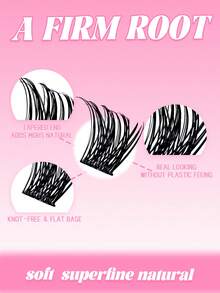Miss Wink Soft Natural False Eyelashes, 12-16mm Mixed, 0.07mm D Curl, 12 Rows 144 Pieces, Single Cluster 3D Precise Fit, Suitable For Daily Makeup, Lightweight And Portable, Applicable For Daily Life, Parties And Various Occasions - Black - View 3
