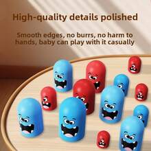 Boys & Girls Early Education Thinking Training Desktop Game, Fun Stick Pulling Ball Drop Balance Challenge Tower, Creative Layered Cup Cartoon Tic Tac Toe, Indoor Home Parent-Child 2-Player/Multi-Player Competitive Stress Relief Educational Toy - Multicolor - View 10