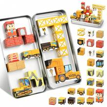 35pcs Magnetic Building Blocks Toy, Car Scene Sensory Educational Toy, Suitable For Children 3 Years And Above, Great Birthday And Back To School Gift, Random Color/Style - Multicolor - View 2
