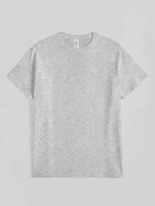 100% Cotton Unisex Tee, Star & Ladybug Print, Vintage Style, Premium Fabric, Summer Graphic Top, Ideal For Daily Wear & Holiday Gifts - 淺灰色 - 查看 2
