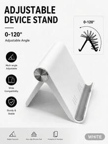 1/2pcs Foldable Portable Phone Stand, Premium ABS Desktop Stand, Adjustable Angle Universal Stand, Multi-Angle Foldable Desktop Support, Compact Lightweight Pocket Size Design, Suitable For All Smartphones And Tablets, Stable Anti-Slip Desktop Storage, Office Home Daily Essential, Portable Travel Desktop Phone Stand Accessory - Promotional Price - View 18