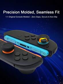 適用於 Switch 2，1件防滑菱格紋保護殼 + 4件搖桿帽套組，防摔防刮，強化遊戲操作手感，實用遊戲配件 - 查看 10