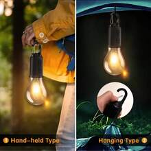 2PCs USB Portable Bulb, Super Bright Rechargeable Lantern Bulb, Hanging Light For Indoor & Outdoor, Ideal For Camping, Hiking, Backpacking And Power Outages - Multicolor - View 7