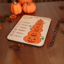 1 Set Halloween Wooden Detachable Pumpkin Decorations For Creative Holiday Decor (Dice Not Included) - Multicolor - View 1