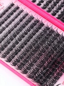 336/392 Clusters 10-18mm Fluffy Cluster False Eyelashes Set, Dense Voluminous Eyelash Extensions, Soft 3D Single Cluster False Eyelashes, Anime Cartoon Japanese Korean Style, Natural Ultra Lightweight, Includes DIY Eyelash Glue And Closure - Multicolor - View 9