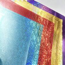 16 Sheets Metallic Mixed Color Textured Cardstock, A4 Size Holographic Paper, Scrapbook Decoration, Background Wall Decor, Birthday Party Decoration, Soft Reflective, Gift Box Decoration, Handmade DIY Photo Album Background, Valentine's Day Decoration - 16 Sheets Of Metallic Glossy Dot Cardstock - View 10