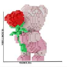 This 600PCS Building Block Assembled Cute Peacock Model Is Perfect As A Gift, Animal Series Small Particle Assembly Model Puzzle Stress Relief Toy, Immersive Home Living Room Decoration Ornament Theme Building Experience Suitable For 14 Years And Above, Also An Excellent Choice For Couples And Parents. The Assembly Difficulty Is High, It Is A Perfect Gift For Halloween/Thanksgiving/Christmas And Back To School Season. - Multicolor - View 9