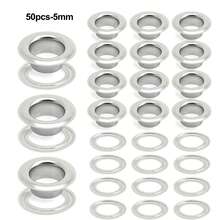 50pcs Metal Eyelet Set For Dress, Includes Washers, Leather Repair, Eyelets - Multicolor - View 20
