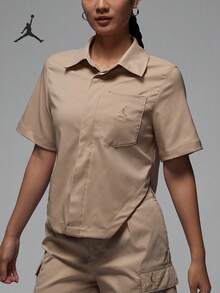 Nike Authentic JORDAN Kaos Wanita Kerah Olahraga Gaya Amerika Lengan Pendek FN5767-244 - FN5767-244 - View 1