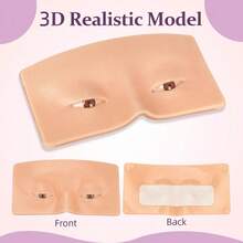 SUANGL 3D Realistic Makeup Practice Board, Reusable Eyeshadow Practice Skin, Suitable For Makeup Artists To Practice, Can Be Used For Eyeshadow, Eyeliner, Eyebrow Shaping, Creating Realistic Facial Makeup Effects. - View 9
