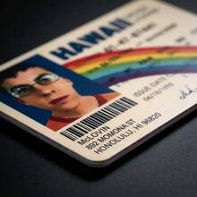 1件裝 McLovin 塑膠身分證卡－夏威夷駕照風格－趣味惡搞道具，防水且輕巧，適合派對、萬聖節、聖誕節、返校季等場合，亦可作為學習用品 - 單件 - 查看 4