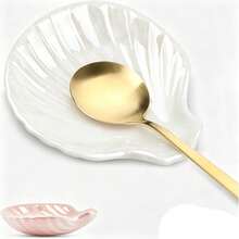 Colorful Shell Ceramic Spoon Holder, Suitable For Stove, Elegant Kitchen Utensil Storage Rack, Heat-Resistant Kitchen Utensil Storage Rack, Can Be Placed On Countertop, Suitable For Bowl And Dish Storage, Ideal Gift For Housewarming And Other Occasions. - Multicolor - View 4