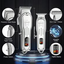 HIENA Premium Silver 3-in-1 Hair Clipper Set, Alat Cukur Rambut LED Nirkabel, Kombinasi Pemangkas dan Pencukur Presisi, Pengisian Cepat USB, Dengan Aksesoris Lengkap, Cocok Untuk Penggunaan Salon Profesional Dan Potong Rambut di Rumah, Hadiah Pria yang Modis dan Praktis - View 8
