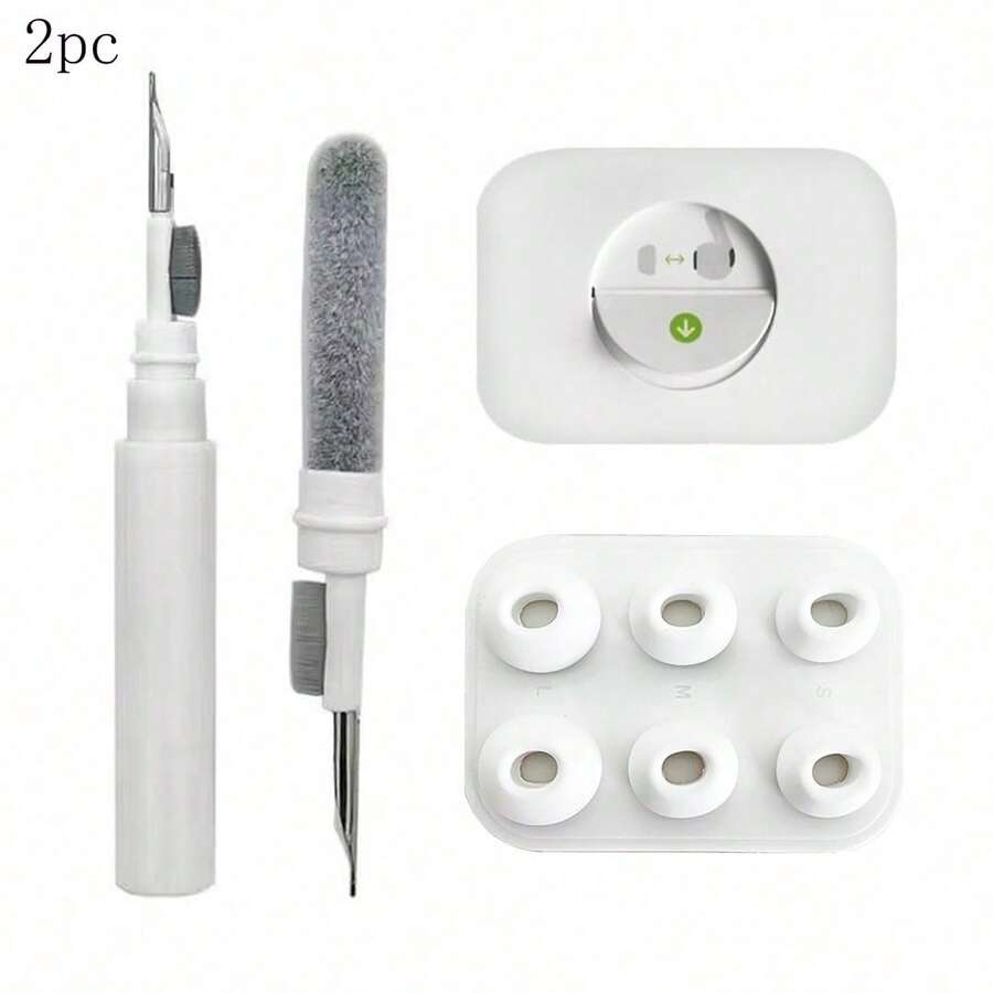 [1 Cleaner Pen And 3-Pairs Ear Tips] Replacement Ear Tips With Noise Reduction Hole Compatible With Pro And Pro 2nd Generation, 3-In-1 Cleaner Kit Compatible With 1 2 3 Pro/Pro 2, Silicone Ear Tips Compatible With Pro (S/M/L)