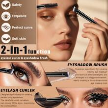 7PCS Makeup Tool Kit, 5PCS Soft Makeup Brushes Set, Double-Ended Design Brushes For Powder, Blush, Contour, Eyeshadow, Eyebrow, Lip & Detail Makeup, With 2PCS Makeup Sponges, Portable Makeup Tools For Daily Makeup - Black - View 6