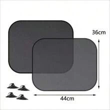 2pcs Car Sunshade Set, Universal Foldable Car Sunshade, Full Protection For Front And Rear Seats, Side Windows And Rear Windshield, Suction Cup Installation Suitable For All Car Models, Foldable And Easy To Store, Suitable For Hot Weather And Outdoor Parking - Multiple Styles - View 14