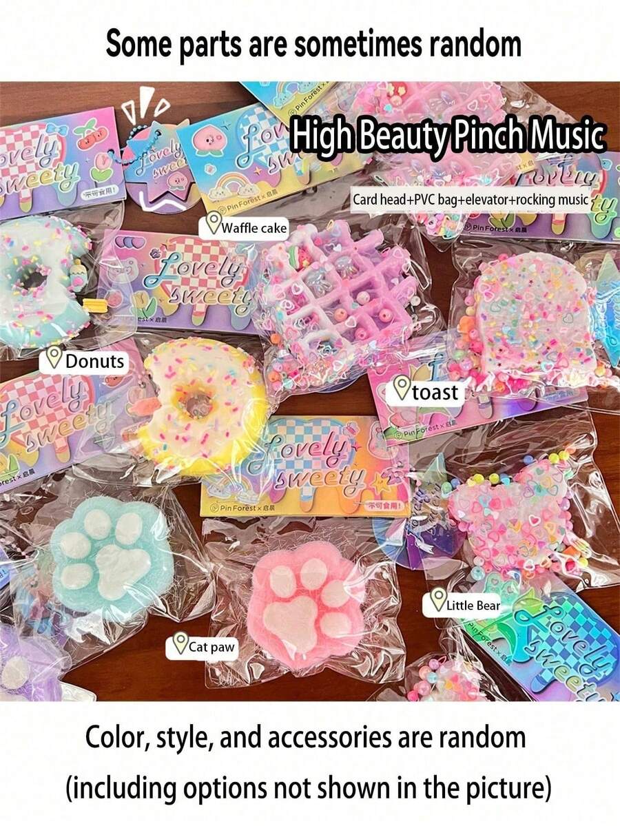 Donut Squishy Spielzeug mit Schleimtextur, hochwertiges ästhetisches Stressabbau-Spielzeug, Ostergeschenk, Geburtstagsgeschenk, Partygeschenk, Pausenspielzeug, Neujahrsgeschenk, Stressabbau-Spielzeug für Teenager, Stressabbau-Spielzeug für das Büro, Schleimblasen-Kleber-Spielzeug, DIY-Schleim-Flüssigkeits-Stressabbau-Spielzeug-Requisite, lustiges Spielzeug für Geburtstagsfeiern und Veranstaltungen, zufälliges Glas, Feiertagsgeschenk, Geschenk für Freunde