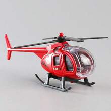 Best-Selling Realistic Alloy Helicopter Model, Multiple Colors Available, Q-Version Miniature Metal Helicopter Toy, Desktop Ornament, Suitable For Office And Home Decor, Aircraft Model - Multicolor - View 10