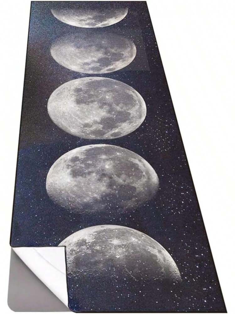 QIYI - Toalla de yoga antideslizante, absorbente del sudor, con bolsillos esquineros, tamaño alfombrilla, multiusos, color Ciclo lunar, material% microfibra - Paisley vintage - Añade 11