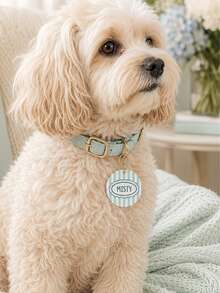 Custom Dog Name Tag, Personalized Pet Collar Pendant, Cute Macaron Color Dog Tag, Gift For Dog Mom - Multicolor - View 7