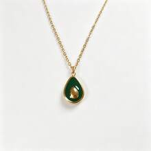 YUZENG Summer Fresh Fruit Necklace Collection, Hypoallergenic Stainless Steel, Cherry/Watermelon/Dragon Fruit Pendants, Versatile Daily Jewelry - Gold - View 19