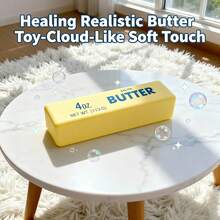 Butter Pressure Relief Toy - Slow Rebound Dumpling Shaped Squeeze Toy, Sensory Stress Relief Soft Elastic Stretch Finger Toy, Anxiety Relief, Party Favor, 1pc - Multicolor - View 13