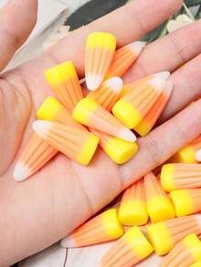 20件裝萬聖節迷你南瓜糖玉米樹脂南瓜玉米感恩節裝飾 3D逼真迷你南瓜吊飾 秋季萬聖節桌面裝飾 派對用品 花瓶填充物 DIY手工藝 - 多色 - 查看 4