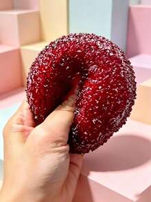 1pc Realistic Bayberry Squeeze Ball, Compressible Shape-Shifting Rebound, Silent Stress Relief, Anxiety Relief, Hand Squeeze Ball, Portable Sensory Stress Relief, Soothing And Improving Daily Mood, Ideal Holiday Gift - Multicolor - View 5