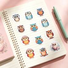 500pcs/Roll Owl Stickers 10 Owl Patterns 1 Inch Stickers Stationery Pencil Backpack Skateboard Decoration Stickers Teacher Training Graffiti Label Stickers Cake Baking Envelope Gift Box Sealing Stickers For Crafts Scrapbook Materials Scrapbook Envelope Decoration Sealing Stickers Owl Stickers Colorful Owl Stickers Big Eye Owl Stickers - Cartoon - View 4