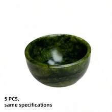 Xícara de chá de jade natural, feita à mão em pedra natural, perfeita para o chá Kung Fu. Esta xícara saudável é adequada para uso doméstico, na cozinha e no escritório, sendo um presente perfeito para mulheres, pais, familiares, amigos e apreciadores de chá. - Multicolorido - Ver 17