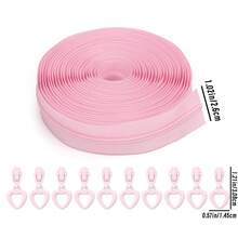 Dây kéo nylon số 3 dài 5 thước Anh kèm 10 đầu kéo hình trái tim = 1 gói, dây kéo số 3 nhiều màu sắc kèm đầu kéo hình trái tim, thích hợp cho túi xách, ví, may vá thay thế, ví tự làm, v.v. - Nhiều màu - Xem 14