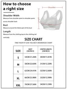 6Pieces Women's Large Bra Gathered Soft Ice Silk Seamless Top Bra Lace No Wire Ring Summer Bra Tops Underwear, Bralettes For Women, Lingerie For Women - 彩色 - 查看 11