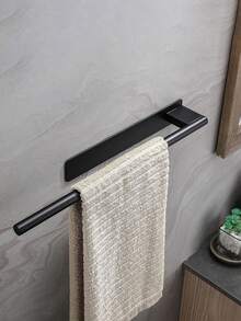 Stainless Steel Kitchen Storage Rack/Bathroom Towel Rack, Drill-Free Wall-Mounted Design, Waterproof And Rust-Proof, Strong Load-Bearing Capacity, Ideal Kitchen Accessory And Practical Bathroom Home Storage Solution - View 7