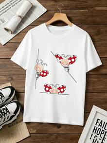 Women T-Shirts - 白色 - 查看 2