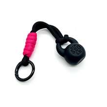 1 pieza Llavero con forma de pesa rusa de cuerda trenzada de color, colgante para bolsa deportiva, regalo creativo para entusiastas del fitness - Multicolor - Ver 16
