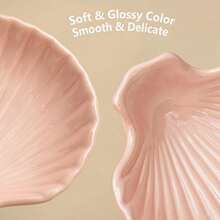 Colorful Shell Ceramic Spoon Holder, Suitable For Stove, Elegant Kitchen Utensil Storage Rack, Heat-Resistant Kitchen Utensil Storage Rack, Can Be Placed On Countertop, Suitable For Bowl And Dish Storage, Ideal Gift For Housewarming And Other Occasions. - Multicolor - View 3