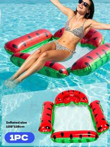 4-In-1 Inflatable Water Hammock Float, Fruit Theme Pool Raft With Breathable Mesh, Comfortable Floating Chair For Swimming Pool, Beach And Backyard Water Activities - Multicolor - View 10