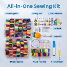150 Colors 100 Colors 80 Colors 32 Colors + 36 Colors DIY Set, Includes Various Letter Beads, Round Beads, Faux Pearls, Various Tools, Cross Stitch Thread Box, 3-Layer Embroidery Thread Set, Winding Board, Embroidery Needle Box, Portable Storage - Multicolor - View 3