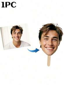 Personalized Funny Face Handheld Prop - Custom Photo Cutout With Sturdy Paper Frame, Suitable For Bachelorette Party, Wedding, Birthday And Holiday Celebrations - Multicolor - View 6